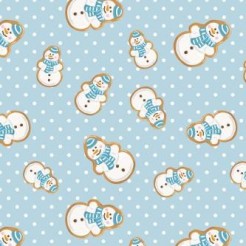 Snowman Fondant Cookies