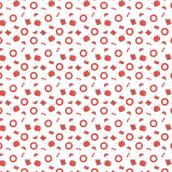 Red Background With White Dots