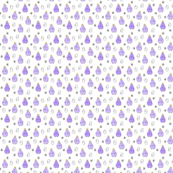 Purple Hen With Eggs