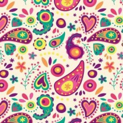 Small And Cute Paisley Flowers