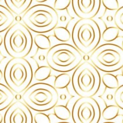 Gold Edge Floral Lines