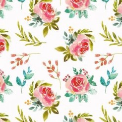 Watercolor Rubbing Rose