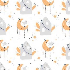 Stars, Moon And House