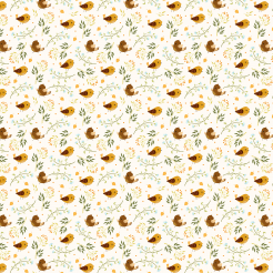 Sparrows And Flowers