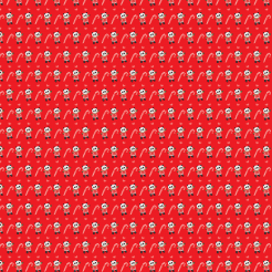 Christmas Panda And Candy Cane