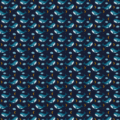 Starry Sky And Blue Whale