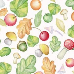 Mushrooms And Apples