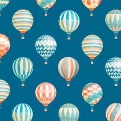 Geometric Simple Hot Air Ballo