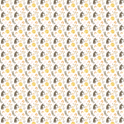 Watercolor Style Playing Cat