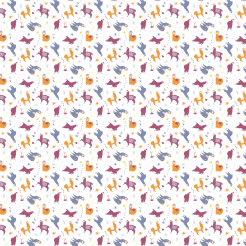 Brightly Colored Alpacas