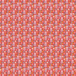 Cute Smiling Purple Rabbit