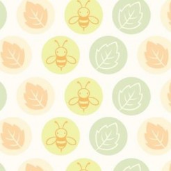 Bee And Leaves