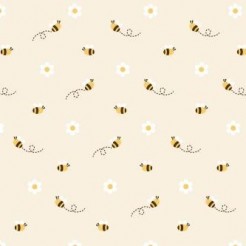 Small White Flower Bee
