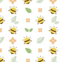 Bee And Little Flowers