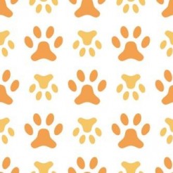 Upside Down Dog Footprints