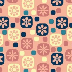 Pink Square Flowers