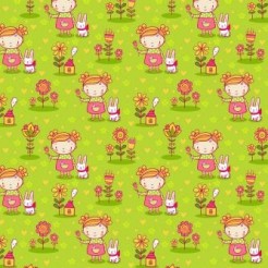 Little Girl And Rabbit