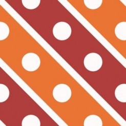 Polka Dot Diagonal Stripes