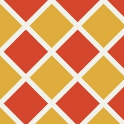 Two-Color Checkerboard Rhombus