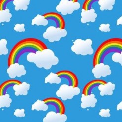 Rainbow White Cloud