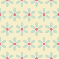 Polka Dot Blue Flower