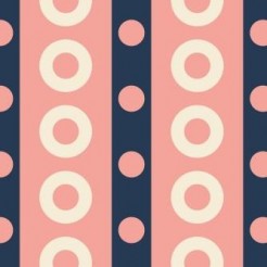 Large Circle Straight Stripes