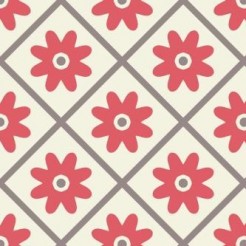 Checkered Red Flower