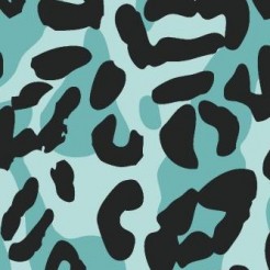 Cool Color Leopard Print