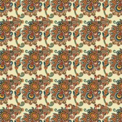 Bright Damask Flowers