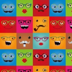 Funny Glasses Face