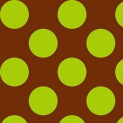 Trendy Mustard Green Dots