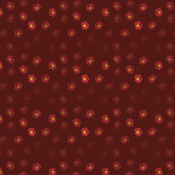 Red Hand Drawn Daisy