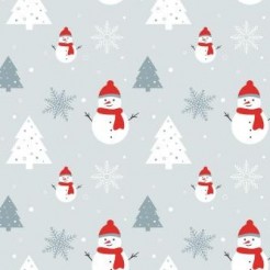 Snowman In Winter