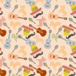 Mexican Mustache Guitar