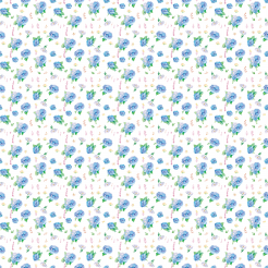 Hand Drawn Watercolor Blue Ros