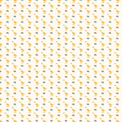 Pixel Cute Duck And Flowers