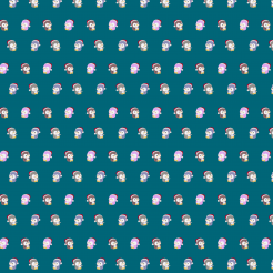 Colorful Christmas Penguin