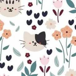 Big-headed Cat Visiting The Ga