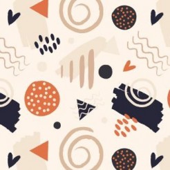 Abstract Lines With Random Dot