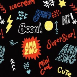 Cute Comic Style Text