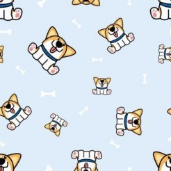 Tongue Sticking Out Corgi Dog