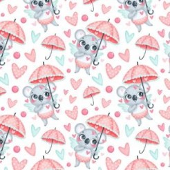Love Umbrella And Koala