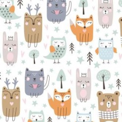 Nordic Style Fox Bear Rabbit