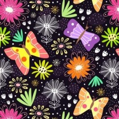 Butterflies Flying In The Flow