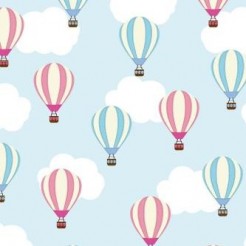 Blue Sky White Clouds Hot Air 