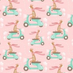 Giraffe Riding A Motorcycle