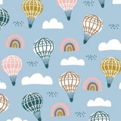Rainbow Hot Air Balloon