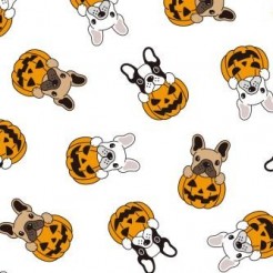 Bulldog Halloween Pumpkin