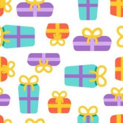 Colorful Fat Gift Box