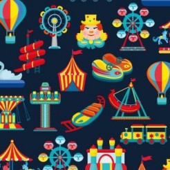 Colorful And Happy Amusement P